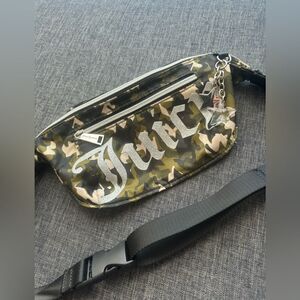 Juicy Couture Fanny Pack Waist Bag logo Camo Print Small